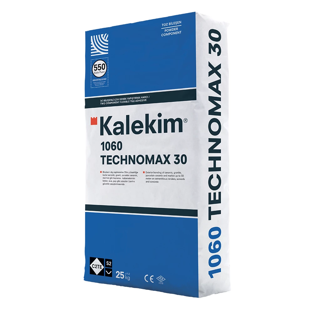 1060 TECHNOMAX 30 İki Bileşenli, Çok Esnek Yapıştırma Harcı (C2TE S2)